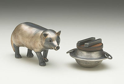 Racoon Dog & Rice Pot (object)