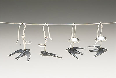 Angel Swift & Brollied Swift earrings