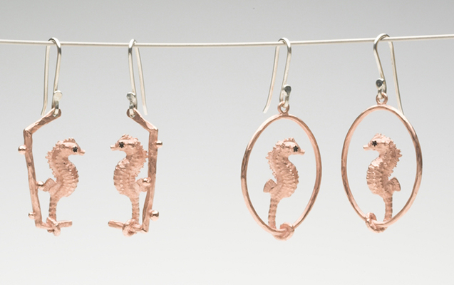 Pygmy Seahorse earrings