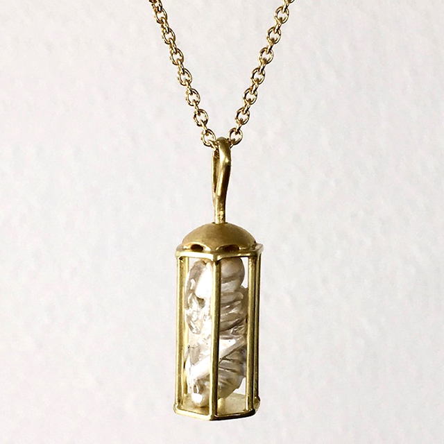 Bee Nymph in Comb - pendant